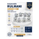 plutus yapı Duşakabin Rulman tekerleği Paslanmaz bilyeli 8 adet (4 alt 4 üst 1 takım) Rulman