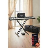 PLX-100BK-ST Taşınabilir Dijital Piyano Tuş Hassasiyetli 88 Tuş Bluetooth Şarjlı (Stand Sustai