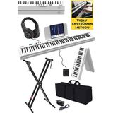 PLX-100WH-ST Taşınabilir Dijital Piyano Tuş Hassasiyetli 88 Tuş Bluetooth Şarjlı (Stand Sustai