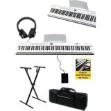 PLX-80WHST Taşınabilir Katlanır Dijital Piyano Tuş Hassasiyetli 88 Tuş Bt (Stand Sustain Kulaklık Çanta Metod)