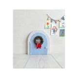 Plywoody Toys and More Çocuklar için Sihirli Mini Kapı Açık Mavi FARE Sticker HEDİYE