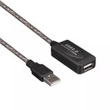 PM-11426 15 Metre Şeffaf Korumalı USB 2.0 Uzatma Kablosu