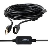 PM-11955 USB 2.0 Siyah Chipset 10 Metre USB Uzatma Kablosu - Renkli