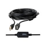 PM-11955 Usb 2.0 Siyah Chipset 10 Metre Usb Uzatma Kablosu