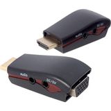 PM-13645 HDMI Erkek To VGA Dişi Audio Girişli Çevirici Aparat - Çok Renkli