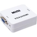 PM-18698 VGA To HDMI Ses Girişli Mini Model Dönüştürücü - Çok Renkli