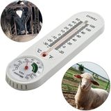 PM-24665 Analog Sıcaklık Nem Ölçer Termometre - 0 - Siyah