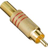 PM-26484 Tos Rca Fiş Metal Gold Erkek Konnektör Rca Soket Fişi