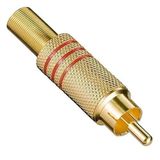 PM-26484 Tos RCA Fiş Metal Gold Erkek Konnektör
