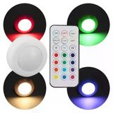 Pm-27186 Led Mobilya Merdiven Pilli Aydınlatma Yapışkanlı Kumandalı Rgb + 4000K (8'Li Paket) Vitrin