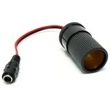 Pm-28526 Dc 5.5x2.5mm Dişi - Oto Çakmak Soketi Çevirici Adaptör Kablosu