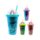 Pm-3010 Mılkshake Pıpetlı Bardak Matara 450 Ml