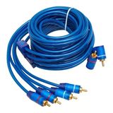 Pm-425 2 Rca Erkek + 4 Rca Erkek 5 Metre Mavi Kablo