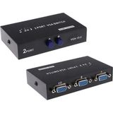 PM-4263 2 Port Giriş 1 Çıkış Manuel VGA Splitter Toplayıcı Switch (2 Pc 1 Ekran) - 1 Adet - Çok Renkli