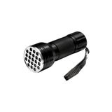 Pm-6351 Uv Işınlı 21 Ledli 10 Cm Metal Kasa Pilli El Feneri