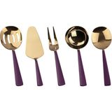 Pm Leonardo Picasa Gold Purple 5 Parça Sos Servis Seti - Renk - Altın