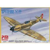 Pm Model 101 1/72 Supermarine Spitfire Vb Tropical Avcı Uçağı Demonte Plastik Maketi