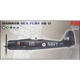 Pm Model 211 1/72 Hawker Sea Fury Fb11 Avcı Uçağı Demonte Plastik Maketi