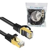 Pmcat75 Siyah Cat7 5 Metre 10Gbps 600Mhz Lan Ethernet Kablosu - Rj45 26Awg Bakır