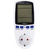 Pmg-1 Wattmetre 16A 3680W Iç Mekan Enerji Ölçer Tt-Technic - Ahşap