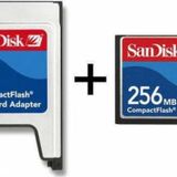 pmr 256 Mb Compact Flash Kart + Pcmcıa Adaptör
