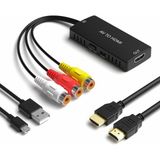 Pmr Av To HDMI Dönüştürücü Çevirici + HDMI ve Rca Kablo Seti