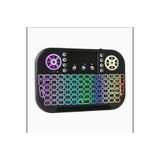 Pmr Bluetooth 2.4g Kablosuz Mini Klavye Air Mouse Rgb Aydınlatmalı Touchpad Android Tv Box Smart Tv