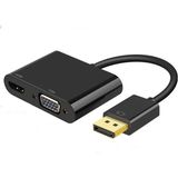 Pmr Displayport To HDMI -Vga Çevirici Adaptör - Siyah