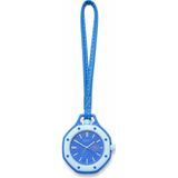 Pmr Duostyle 2'si 1 Arada Mavi Analog Kol Saati ve Çanta Saati Silikon Kordonlu Unisex