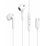Pmr Htc 10 Evo Ile Uyumlu Hepu Type-C Titan Serisi Mikrofonlu Kulaklık Süper Bass 1.2m - Beyaz