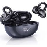Pmr Küpe Model Open-Ear Bluetooth Kulaklık | Dokunmatik & Sesli Asistan Vrs.6.0 - siyah