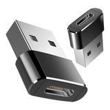 Pmr USB 2.0 Erkek – Type-C Dişi Şarj Dönüştürücü - Siyah