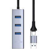 Pmr USB 3.0 Type-C & Usb-A Ethernet Adaptör – 4 In 1 Çoklayıcı (1000 Mbps) - Siyah