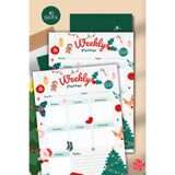 pnkycrco A6 Yeni Yıl Yılbaşı Noel Haftalık Planlayıcı Bloknot Notepad Not Defteri To do List 40 Sayfa