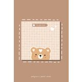 pnkycrco Kareli Küçük Tatlı Ayıcık | Not Kagıdı Bloknot Notepad Memopad