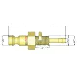 Pnömatik Sarı Stoper Otomatik Rekor Perde Geçişli Hortum Uç T26 - 8mm