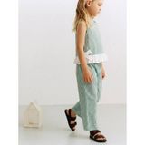 Poala Kids Paris Yeşil Kareli Takım Kız Çocuk Alt Üst Takım - 4 - 5 Yaş