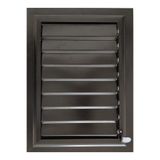 poati Siyah Alüminyum Banyo Wc Panjur Ve Menfez 50 X 50 Cm