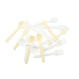 Pobi Lüx Plastik 2 Li Mama Kaşık ve Çatal Seti