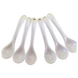 pobi Plastik Mama Baharat Kaşığı Beyaz