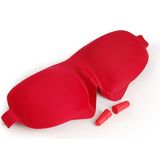 Poblex 3D Uyku Maskesi Kırmızı ve Köpük Kulak Tıkacı Seti