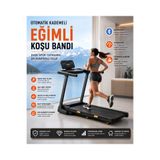 POBO KB-900 4HP Yürüme Ve Koşu Bandı 10 katmanlı Bluetooth Koşu cihazı aleti Kademeli Otomatik Eğim