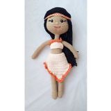 Pocahontas Bebek Amigurumi Organik Oyuncak