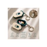 Pocket People Mini İlaç Kutusu Anahtarlık | Taşınabilir Hap Kutusu Günlük Kullanım