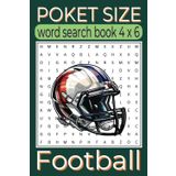 Pocket Size Word Search Books 4x6 Football: Easy, Mini, Small Travel Compact Size, about Football player, Football match, Football fan and More | 4x6 ... Gift for Vacations, Holidays and Free Times