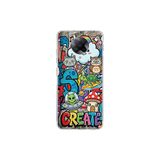 Poco F2 Pro ile Uyumlu Grafiti Create Art Tasarımlı Şeffaf Silikon Kılıf