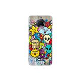 Poco F2 Pro ile Uyumlu Grafiti Doodle Tasarımlı Şeffaf Silikon Kılıf