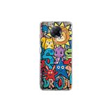 Poco F2 Pro ile Uyumlu Grafiti Star Team Tasarımlı Şeffaf Silikon Kılıf