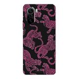 Poco F3 İle Uyumlu Siyah Pink Roar Desenli Silikon Kılıf
