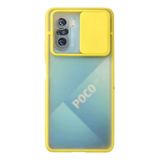 Poco F3 Kılıf Palm Buzlu Kamera Sürgülü Silikon - Sarı